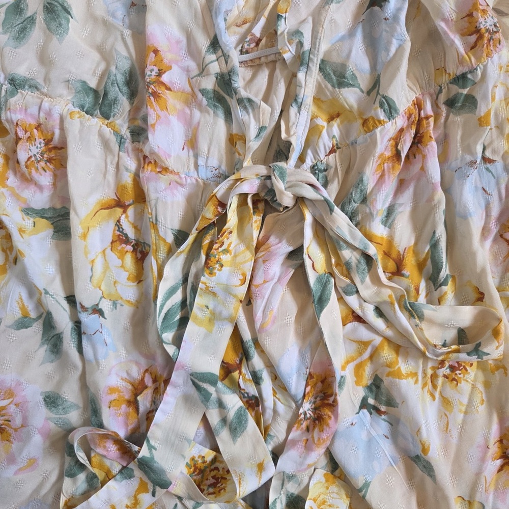 Old Navy Floral Midi Dress with Ruffles - Picture 6 of 6